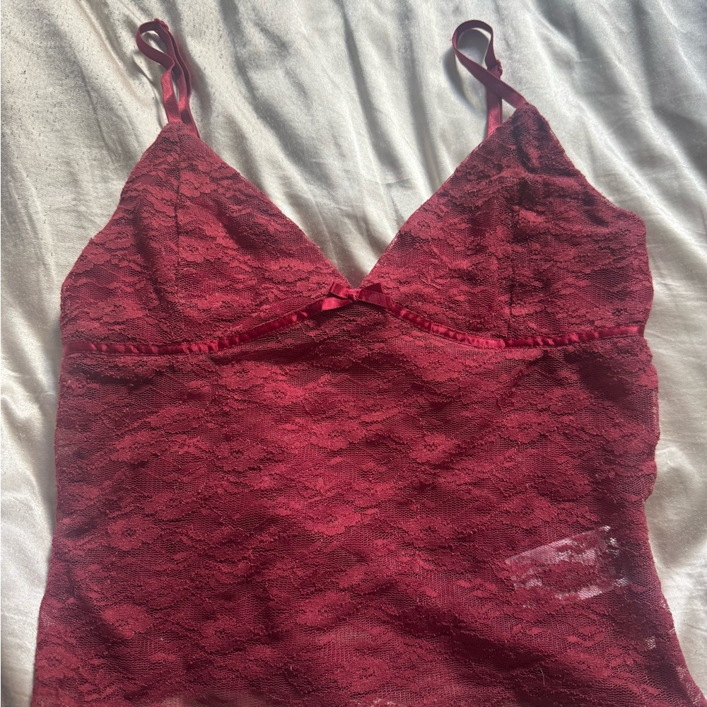 Lace Burgundy Camisole